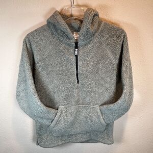 PINK by Victoria's Secret Women's Green XS Sherpa Pullover Pocket